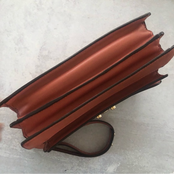 LOEFFLER RANDALL Suede & Leather Satchel Hand bag In Dusty Rose Pink - Picture 10 of 14